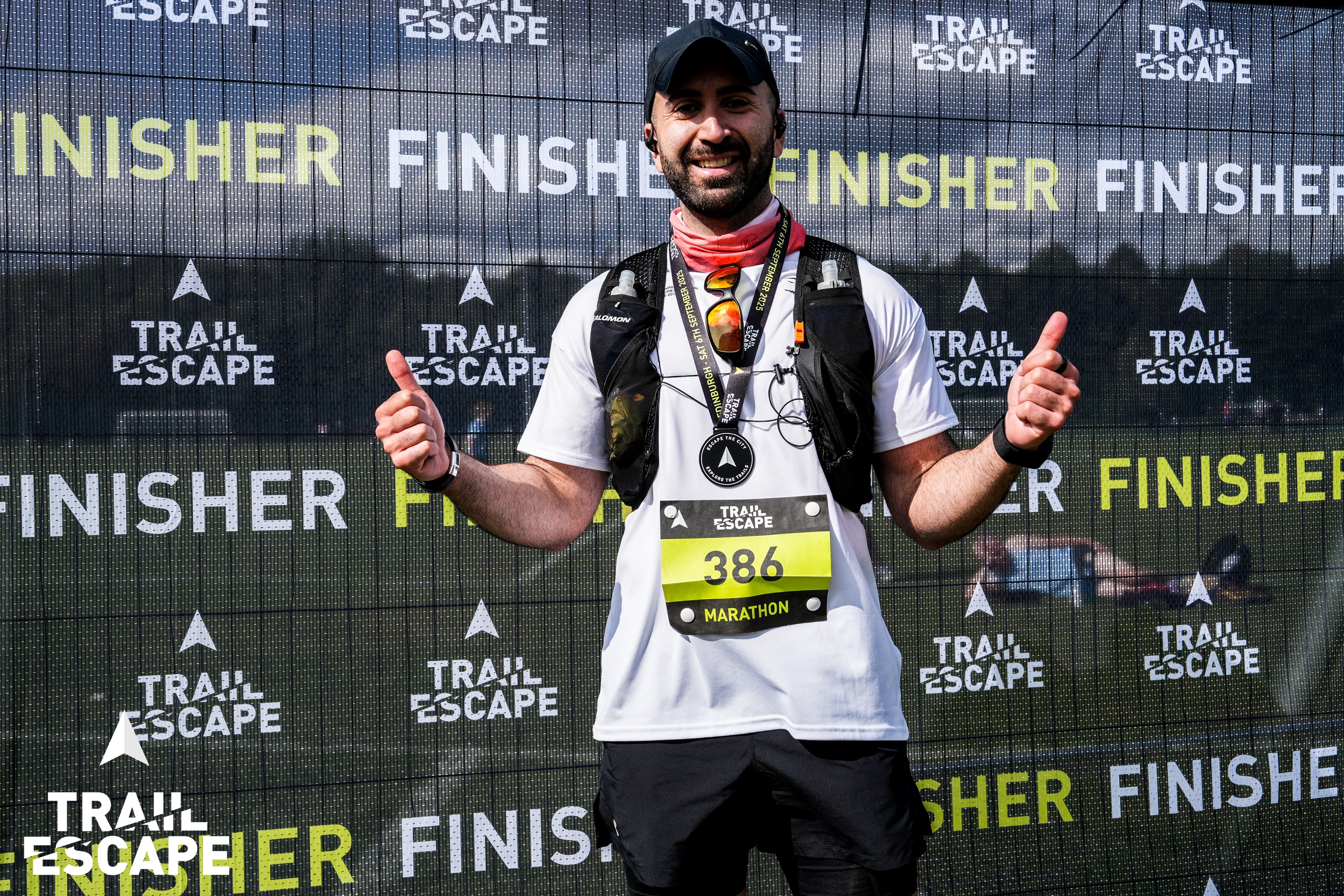Marathon finish line